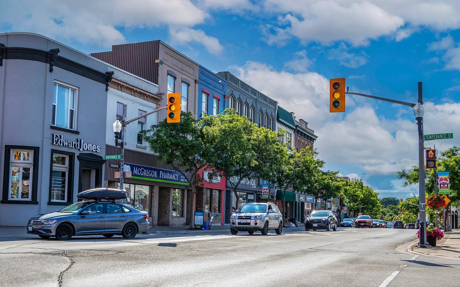 Downtown Bowmanville streetscape in Clarington.